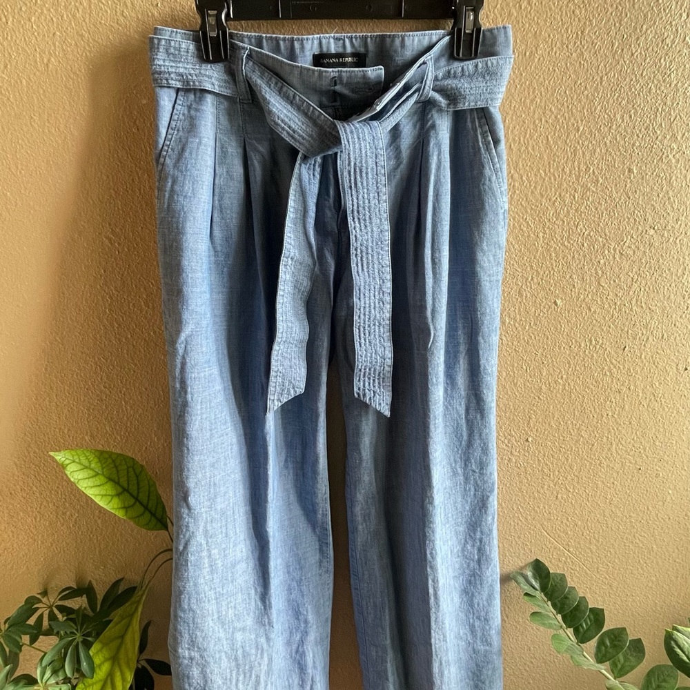 Banana Republic Blue Wide Leg Pants - Picture 9 of 11